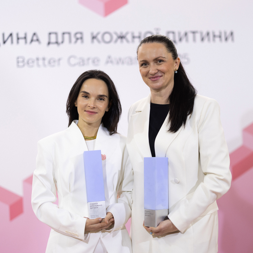 Valeriia Tatarchuk and the charitable foundation Tvoya Opora received the Better Care Awards 2025 for the Mentorship project.